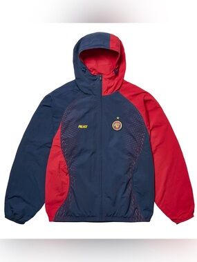 PALACE PRO TEAM HOODED SHELL JACKET NAVY FW25 Logo Warm Up Men's Size Large